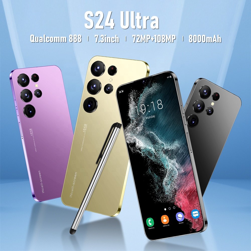 Brand new S24 ultra 5G Android 13 Smartphone 7.3inch HD Beauty Camera 16GB+1TB Cellphone Global Gaming Mobilephone